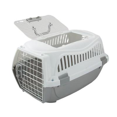 China Sustainable Aviation Plastic Portable Cat Dog Pet Cage Airline Approved Travel Pet Carrier for sale