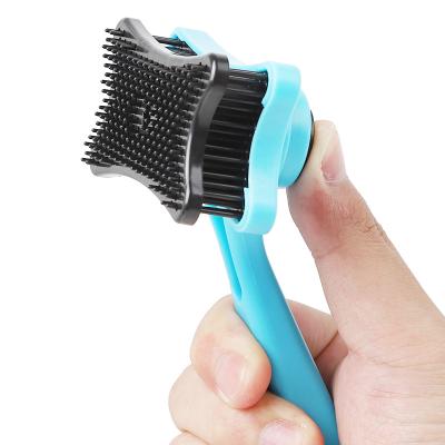 China Viable By Grooming Comb Portable Pet Hair Removal Comb Brush Grooming For Dogs And Cats for sale