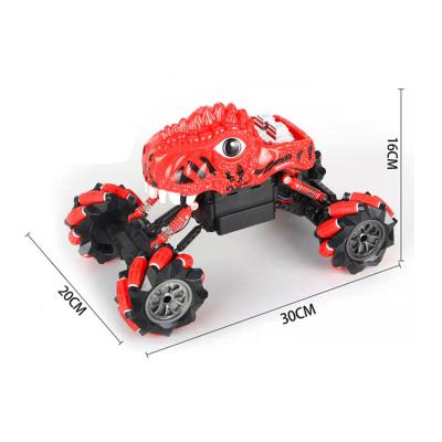 China 2.4g Hobby 2.4g Stunt Drift Car Toys Kids Rc Dinosaur Toy Car With Usb Remote Control Dinosaur Toy Car With Usb for sale