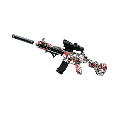 China Toy Hot Sell M416 Electronic Water Gel Beads Gun Outdoor Toy Both Of Electric Gun Splash Ball Rifle And Manual Operation Freeze Beads for sale