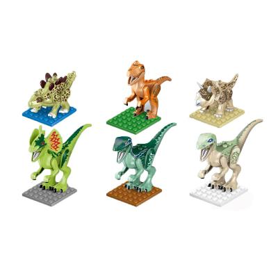 China Educational DIY Toys Dinosaur Egg Toys For Children Mini Block Toy Plastic Dinosaur Toys Set for sale