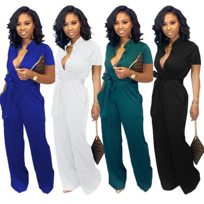 China Boutique QUICK DRY casual plus size suits set for women for office rompers elegant women jumpsuit with stockings for sale