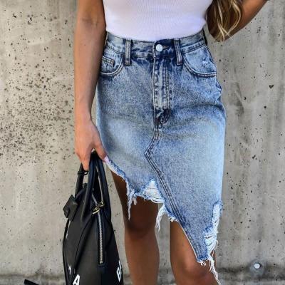 China Women anti-static hot sale lady denim jeans skirt jeans skirt sexy women dress for summer for sale