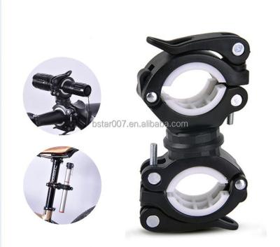 China Hot Sale Bike Bicycle Flashlight Holder Bike Recycling Mount For Led Flashlight Torch Clip Clamp BHD 034 for sale