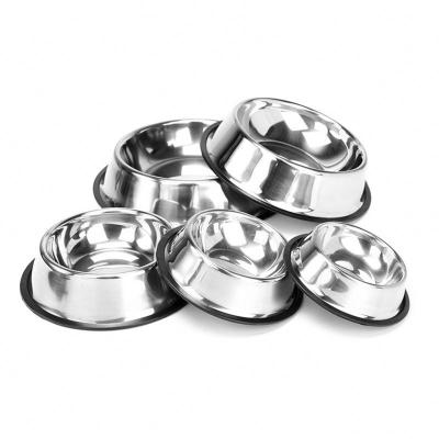 China Sustainable Hot Sale Pet Food Containers Stainless Steel Dog Bowl for sale