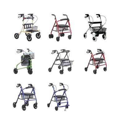 China Home High quality walker & rollator china wholesale Aluminum rollator walker folding lightweight rollator walker with seat for sale