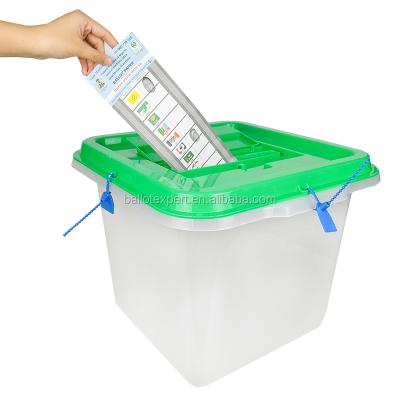 China Hot Sales Election Materials PP Transparent Plastic Election Ballot Box for sale