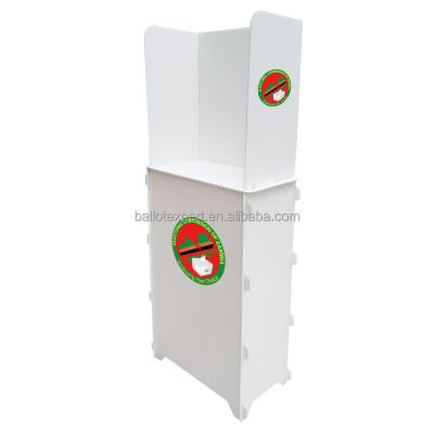 China Recycled Individual Independent Corrugated Plastic Election Voting Booth for sale