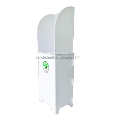 China Recyclable Custom Foldable PP Plastic Corrugate Voting Booth For Kenya Election Campaign for sale