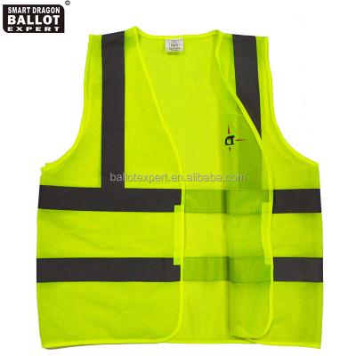 China Suppliers Waterproof Custom Made Polyester Official Election Invests Safety Hi Vis Safety Vest for sale