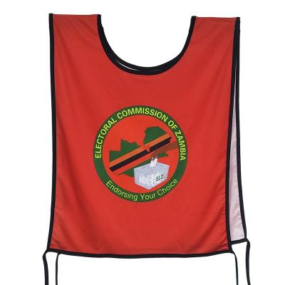 China Political Election Campaign Safety Voting Apron Election Reflective Vest Voting Campaign for sale