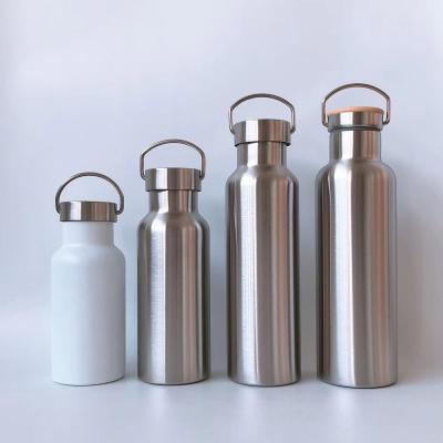 China 600ml Senhua Double Wall Stainless Steel Sustainable Reusable Vacuum Insulated Pop Top Hot Water Bottle for sale