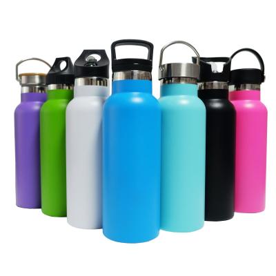 China 500ml 750ml Durable Outdoor Double Wall Stainless Steel Vacuum Insulated Sports Drink Bottle for sale