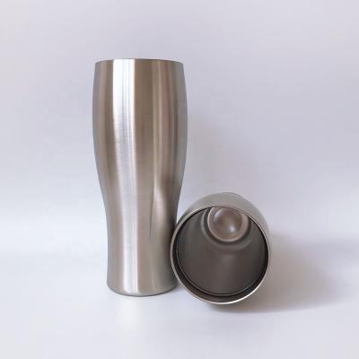 China Factory 450ml Double Wall Stainlss Steel Wine Glass Mug Viable Insulated Vacuum Tumbler for sale