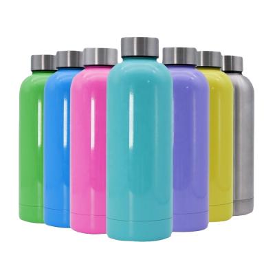 China Sustainable Leak Proof BPA Free Double Wall Stainless Steel Vacuum Insulated Water Bottle With Custom Logo for sale