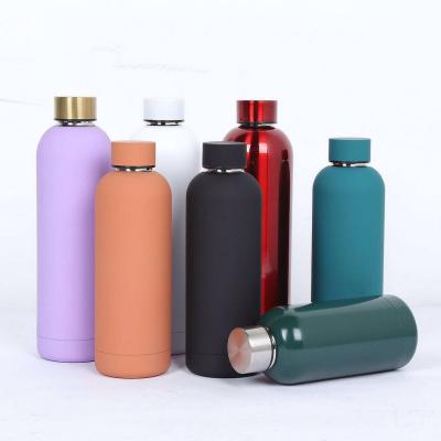 China Sustainable 500ML Double Wall Stainless Steel Vacuum Insulated Sports Water Bottles With Custom Logo for sale