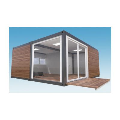 China wood grain style container home prefab house container house for party/living room en venta