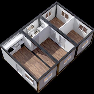 China Prefabricated house floor plan Modular apartment container house for sale