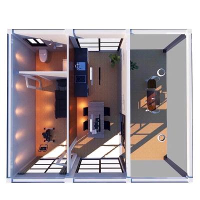 Κίνα Modern 3 Room Prefabricated House Modular Container Home Wholesale προς πώληση