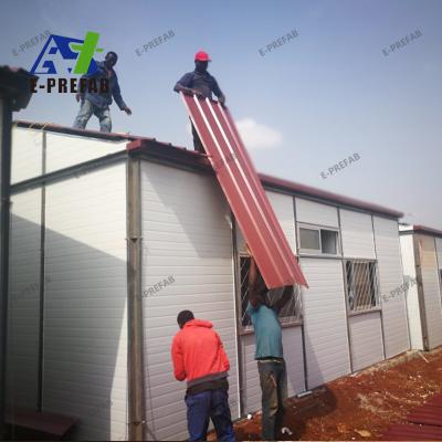 China Customized color Prefab House for Mining Camp Worker Dormitory low cost module prefab house in kenya for sale