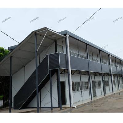 China Prefab house cheap two bedroom sandwich Panel Tiny house Economic prefabricated Houses for sale