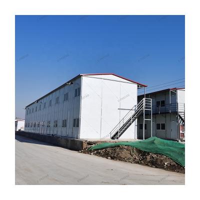 China Prefabricated House Cheap Price Clerestory Window Glass Wool Insulation Galvanized Steel Structure Panel House for sale