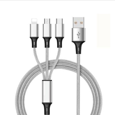 China Yiwu export trade strong durable high quality mirco usb fast type c customized charger 3 in 1 usb c cables for smart phone for sale