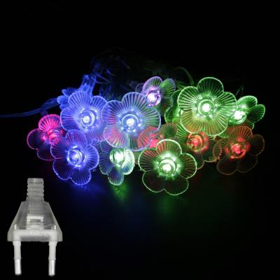 China Fantasy Fairy Lights Peach Blossom 3.5 Small 20 Meter LED Dress Light Flower Shape Christmas Day Diwali Bedroom Decoration Party Light for sale