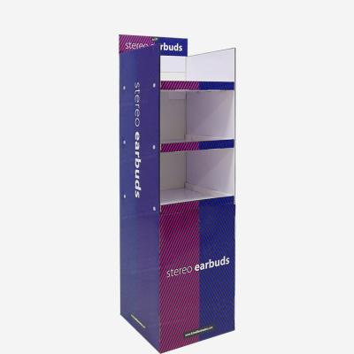 China 2020 Colorful Eco-Friendly Cool Design Eco-Friendly Cardboard Display Stand For Wireless Earbuds for sale