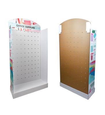 China Stationery / Office Supplies Advertising Or Promotion Corrugated Cardboard Display Stand for sale