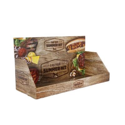 China Custom Printing Advertising Or Promotion Cardboard Display Box Counter For Seasonings Paper Retail Advertising Display for sale