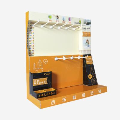 China 2019 Customs High Quality Eco-friendly Hot Sale Paper Pen Counter Display for Company Staff for Work Paper Worktop Display for sale