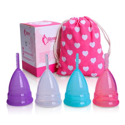 China 100% Medical Grade Silicone CE 100% Silicone Menstrual Cups, Reusable Menstrual Cup For Ladies for sale