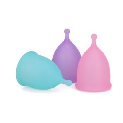 China Lady Menstruation Wholesale Medical Silicone Organic Silicone Sports Menstrual Cup for sale