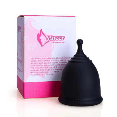 China 100% Medical Grade Silicone Lady Best Wholesale Washable Reusable Organic Medical Silicone Menstrual Cup for sale