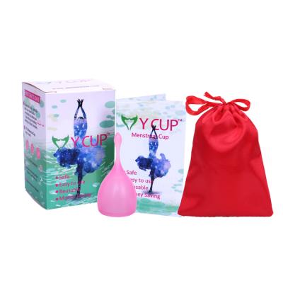 China Medica Copa Reusable Menstrual Hygiene Hygiene Supplies 100% Medical Grade Silicone Feminine Menstrual Silicone Menstrual Cup for sale