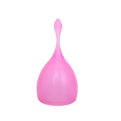 China 100%Medical Silicone Eco-friendly Washable Female Menstrual Cup Durable Organic Packing Menstrual Cups for sale