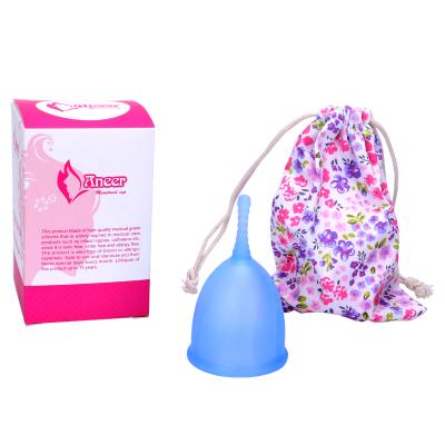 China Alternative For Tampon And Pads Customized Bio Logisch Period Cup Feminine Menstrual Cup Container Women Menstrual Menstrual Cup Easy Suction Medical Carrying Grade for sale