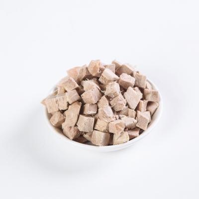 China Factory Sustainable Wholesale Freeze Dried Duck Nuggets Cubes Dog Food Companion Dog Treats for sale