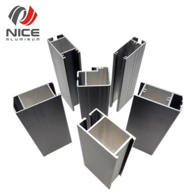 China door & Window 6000 Series T5 Anodized Black Aluminum Alloy Windows Customized Aluminum Extrusion Profiles China Manufacturer for sale