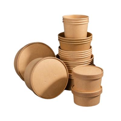 China New Arrival 100% Disposable Biodegradable Sustainable Food Disposable Customized Paper Bowl for sale