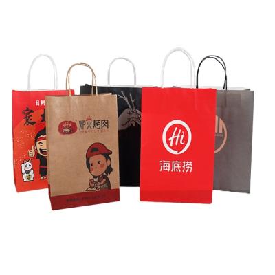 China Good Customized China Wholesale Recyclable Single Wall Bag Deli Packaging Disposable Paper Bags for sale