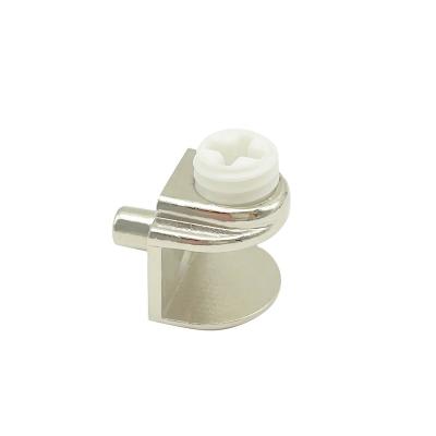 China ZINC ALLOY Zinc Alloy Glass clamp For Cabinet Glass Shelf Support Adjustable Glass Clip for sale