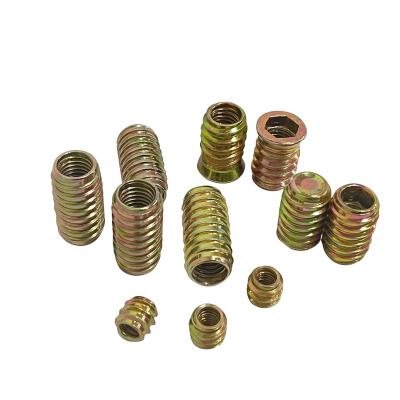 China Iron Furniture joint connector iron nut through nut fastener for sale