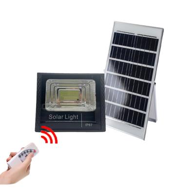 China Solar Timing Waterproof IP67 200W Aluminum Remote Control + Light Control + Solar Timing Led Flood Light for sale