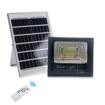 China Wholesale Price Remote Control Light + Timing Rechargeable Remote Control Outdoor Security Lighting 60w 100W 200W Solar Led Flood Light for sale