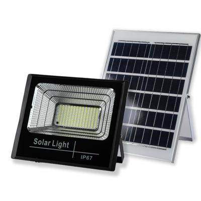 China Light + Timing Control Factory Remote Control Low Price 100W Led Flood Light 11000LM Solar Waterproof Led Flood Light IP66 for sale