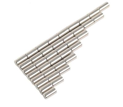 China Stainless Steel Rod Magnet Cylinde Rods Bars High Strength ndfeb Machine Readable Magnet 5X10mm for sale