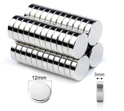 China Premium Brushed Magnets 25 PCS Multi-Use Round Neodymium Industrial Magnet Small DIY Fridge Magnet Nickel Fridge Magnets for sale