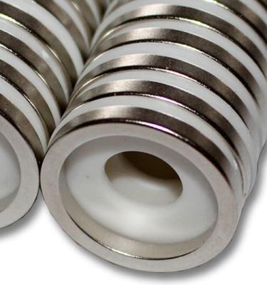 China Industrial Magnet Super Strong Neodymium Round Magnet With Hole Material Good Rare Earth Industrial Magnetic Magnets for sale